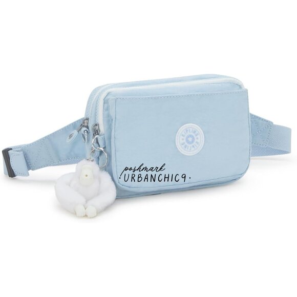 NWT KIPLING Abanu Multi Convertible Crossbody Bag - Frost Blue - Picture 2 of 13